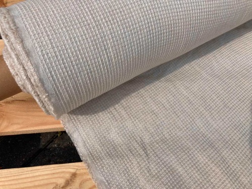 tkanina lniano bawełniana lenaj,  wafel, len litewski sklep alternative textiles