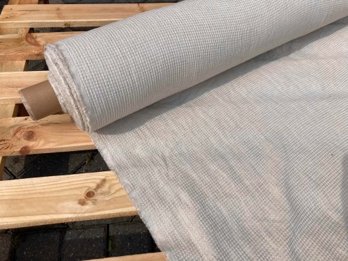 tkanina lniano bawełniana lenaj,  wafel, len litewski sklep alternative textiles