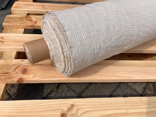 tkanina lniano bawełniana lenaj,  wafel, len litewski sklep alternative textiles