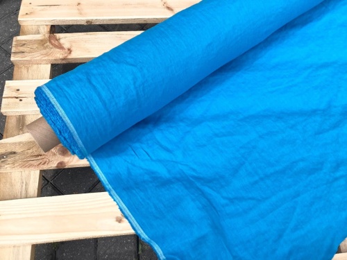 tkanina lniana 205g, lenaj, turkus, sklep alternative textiles