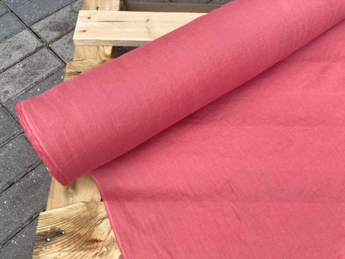 tkanina lniana, polski len, zgaszona malina sklep alternative textiles