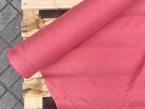 tkanina lniana, polski len, zgaszona malina sklep alternative textiles