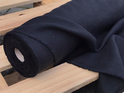 tkanina lniana 100% czarna 170g sklep Alternative Textiles