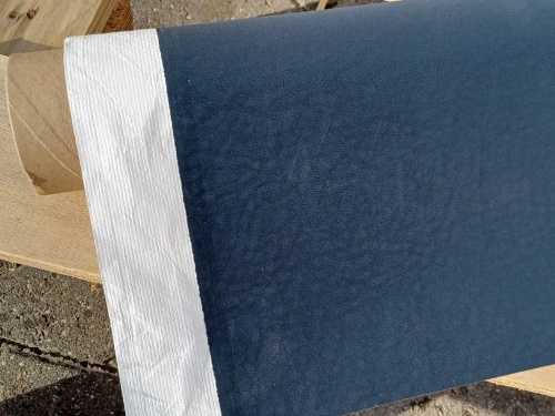 tyvek pokryty folią zamsz, kolor granatowy sklep alternative textiles