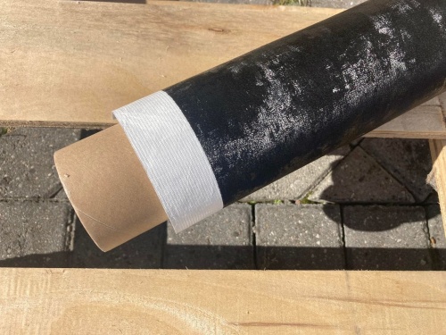 Tyvek® czarny zamsz folia PU