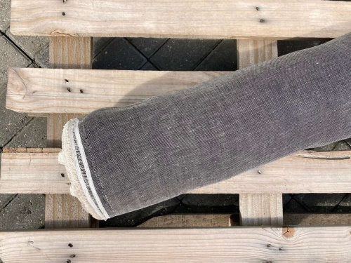 siatka lniana ażurowa, czarna sklep alternative textiles