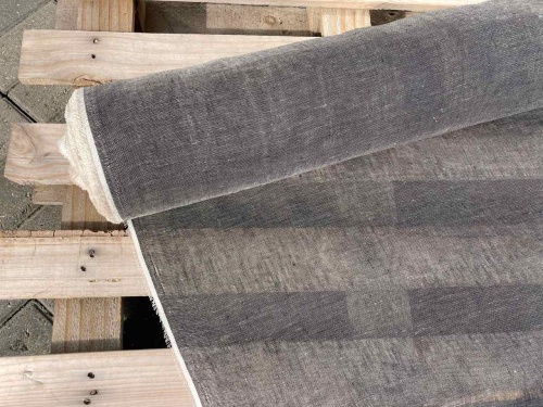 siatka lniana ażurowa, czarna sklep alternative textiles