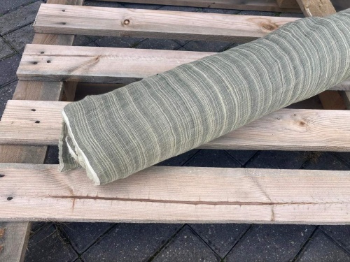 tkanina lniana, 100% len siatka ażurowa