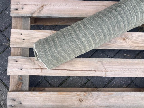 tkanina lniana, 100% len siatka ażurowa