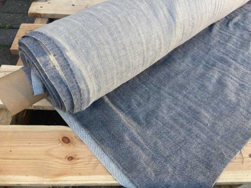litewski len 74%, 18% bawełna, 8% poliester z recyklingu sklep alternative textiles