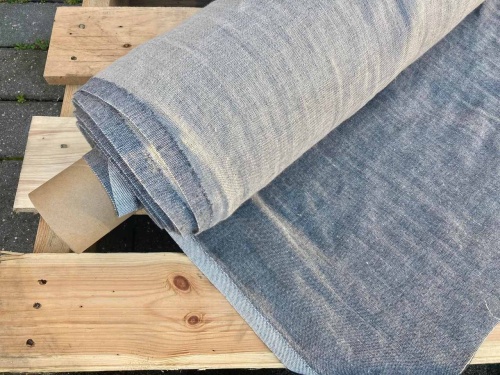 litewski len 74%, 18% bawełna, 8% poliester z recyklingu sklep alternative textiles