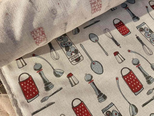 tkanina lniano bawełniana z Litwy sklep Alternative Textiles