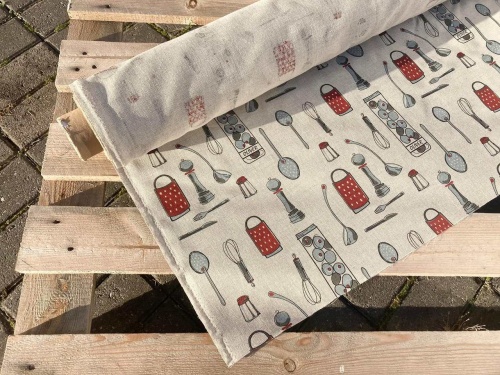 tkanina lniano bawełniana z Litwy sklep Alternative Textiles