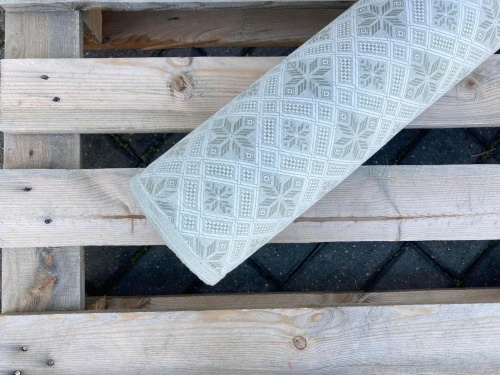 tkanina lniana, len z bawełną, żakardowa, sklep Alternative textiles