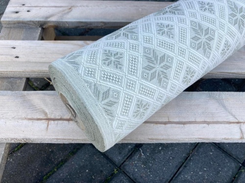 tkanina lniana, len z bawełną, żakardowa, sklep Alternative textiles
