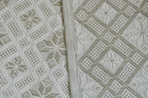 tkanina lniana, len z bawełną, żakardowa, sklep Alternative textiles