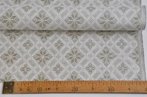 tkanina lniana, len z bawełną, żakardowa, sklep Alternative textiles