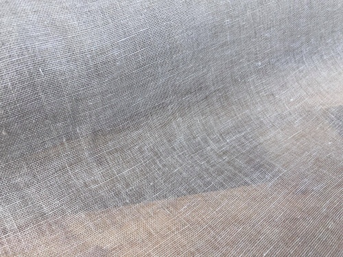 Len polski, siatka ażurowa, oatmeal sklep Alternative Textiles