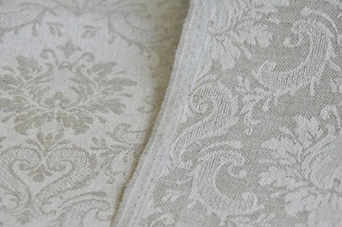 tkanina lniana, len z bawełną, żakardowa, sklep alternative textiles