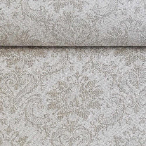 tkanina lniana, len z bawełną, żakardowa, sklep alternative textiles