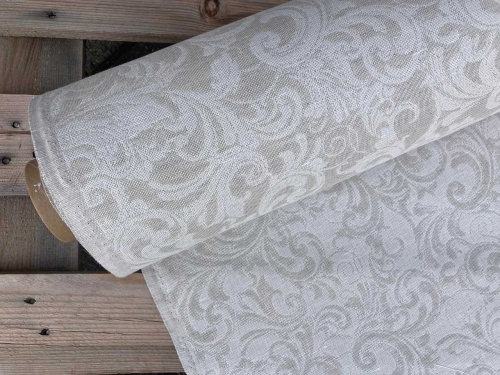 tkanina lniana, len z bawełną, żakardowa, sklep alternative textiles