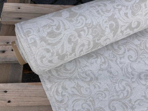 tkanina lniana, len z bawełną, żakardowa, sklep alternative textiles