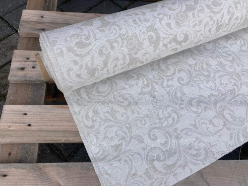 tkanina lniana, len z bawełną, żakardowa, sklep alternative textiles