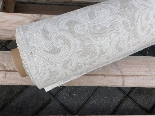 tkanina lniana, len z bawełną, żakardowa, sklep alternative textiles
