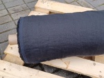 Len, tkanina lniana na pościel stonewashed 250 cm, czarna,  200g/m2 (cena za 0,5m)  