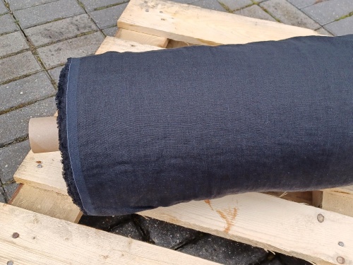 len pościelowy zmiękczany, 200g, 255cm, czarny - sklep Alternative Textiles