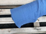 BLEN Len, tkanina lniana na pościel stonewashed 250 cm, ciemny niebieski 160g/m2 (cena za 0,5m)  