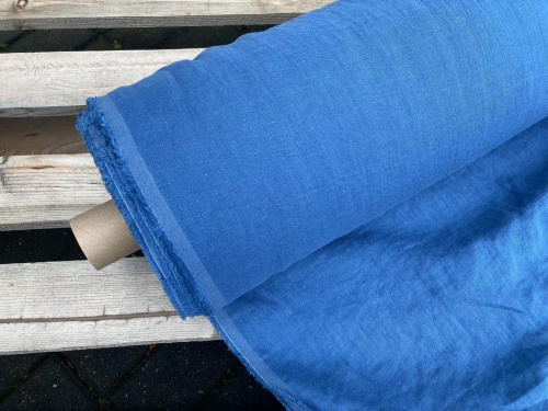 len na pościel, ciemny niebieski, 250cm - sklep Alternative Textiles