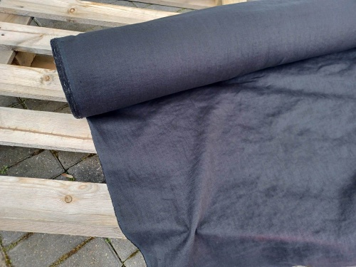 tkanina lniana, czarna 230g - sklep Alternative Textiles