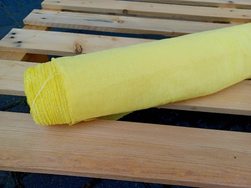tkanina konopna w kolorze żółtym, 154g  - sklep Alternative Textiles