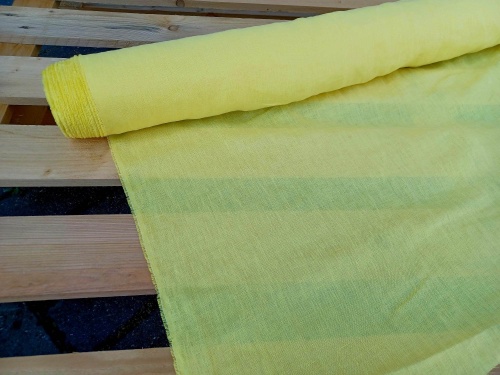 tkanina konopna w kolorze żółtym, 154g  - sklep Alternative Textiles