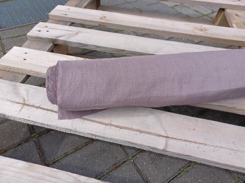 tkanina konopna - wrzosowa czekolada - sklep Alternative Textiles