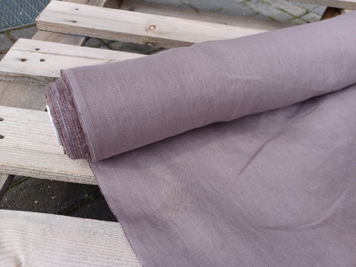 tkanina konopna - wrzosowa czekolada - sklep Alternative Textiles