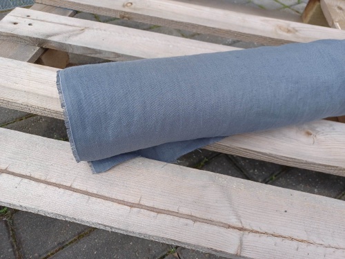 tkanina konopna - stalowy blady - sklep Alternative Textiles