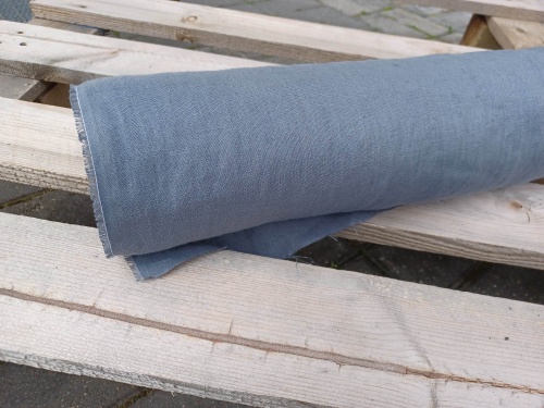 tkanina konopna - stalowy blady - sklep Alternative Textiles