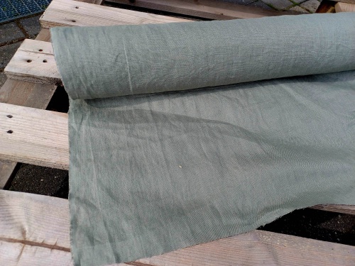 tkanina konopna - jasne khaki - sklep Alternative Textiles