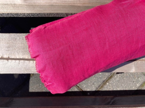 tkanina konopna fuksja - sklep Alternative Textiles