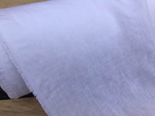 tkanina lniana biel optyczna 170g  sklep Alternative Textiles