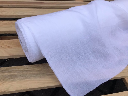 tkanina lniana biel optyczna 170g  sklep Alternative Textiles