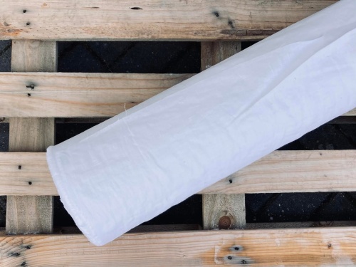 DEADSTOCK BLEN len, nowe, miękkie wykończenie,  naturalna tkanina lniana zmiękczana - biel optyczna 185g/m2 (kupon o dł 49 cm)