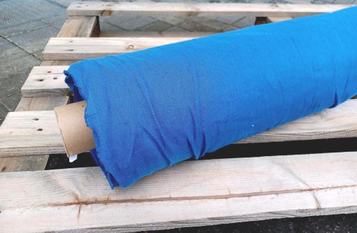 tkanina lniana len 100% lenaj sklep alternative textiles, modrakowo niebieski 205g