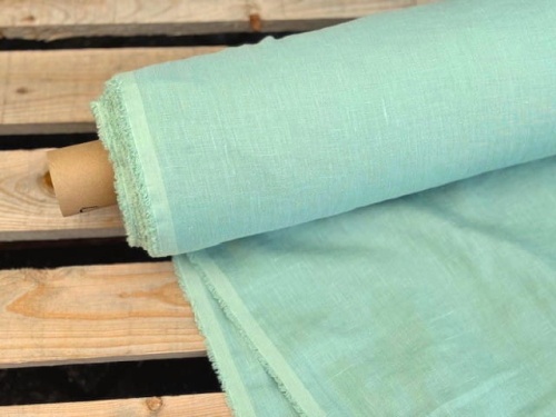len tkanina lniana, miętowa 200g, szeroka 250cm - sklep Alternative Textiles.jpg