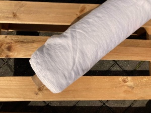 LEN naturalna tkanina lniana biel kremowa 155g (cena za 0,5m) 