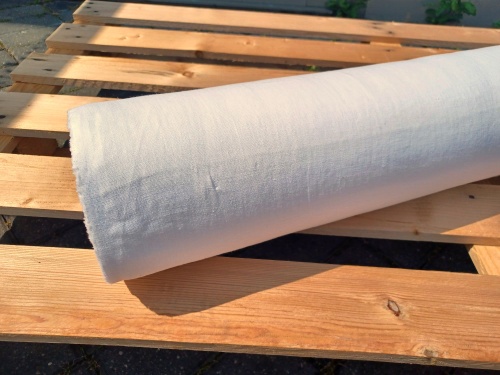 tkanina lniana biel kremowa 230g - sklep Alternative Textiles