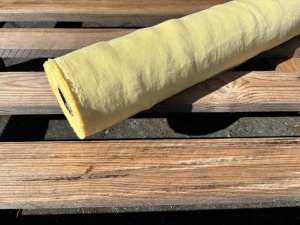 LEN naturalna tkanina lniana banan 155g (cena za 0,5m) 