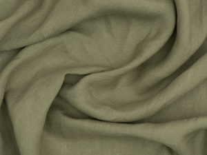LEN, naturalna tkanina lniana, KHAKI 154 g (cena za 0,5m) 